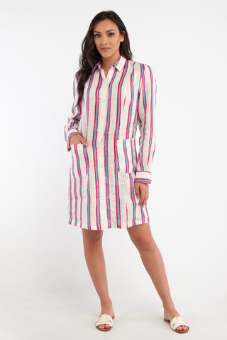 Vestido camisero de lino - Harmont & Blaine - Blanco