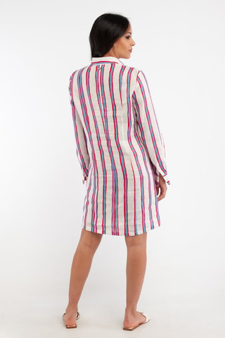 Vestido camisero de lino - Harmont & Blaine - Blanco
