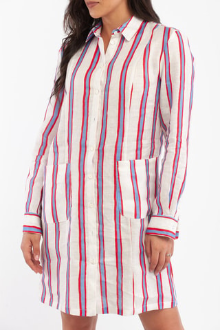Vestido camisero de lino - Harmont & Blaine - Blanco