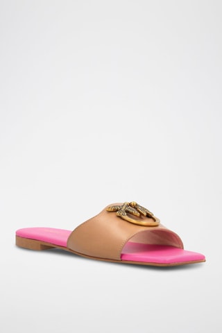 Sandalias de piel bovina - Beige