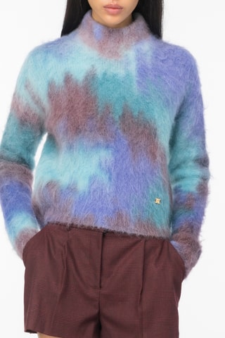 Jersey de lana y alpaca - Azul