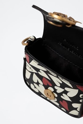 Bandolera para AirPods de piel - Negro