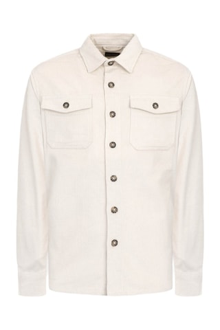 Sobrecamisa de terciopelo - Crudo