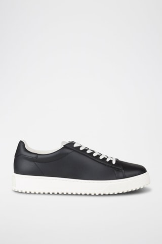 Zapatillas de piel -  Emporio Armani - Blanco y negro