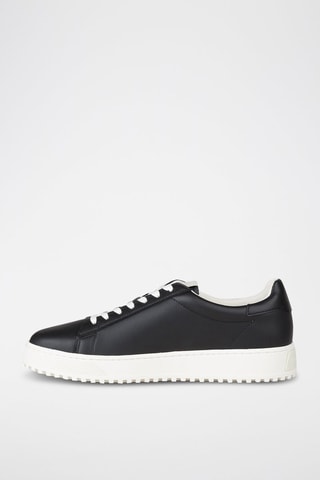 Zapatillas de piel -  Emporio Armani - Blanco y negro