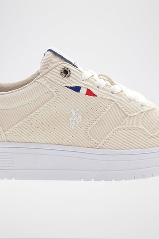 Zapatillas con plataforma Kosmo - Blanco y beige