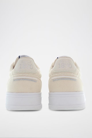 Zapatillas con plataforma Kosmo - Blanco y beige