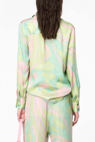 Camisa - Verde y rosa
