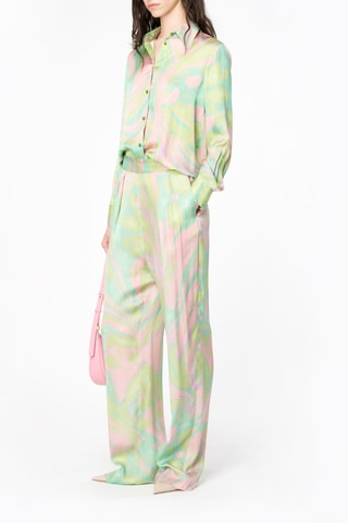 Camisa - Verde y rosa