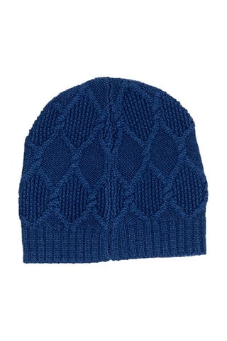 Gorro de lana - Negro y azul