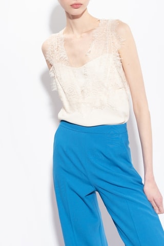Top de seda - Blanco