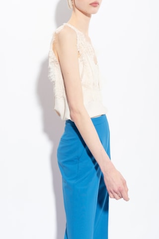 Top de seda - Blanco