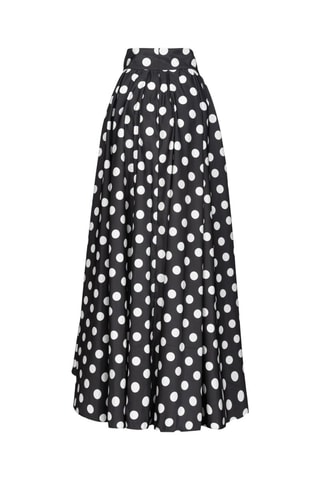 Falda larga - Blanco y negro