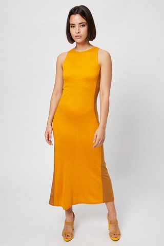 Vestido midi - Harmont & Blaine - Marrón y naranja