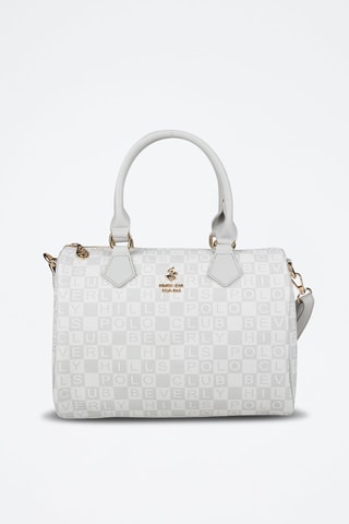 Bolso bowling - Blanco y gris