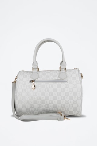 Bolso bowling - Blanco y gris