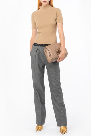 Top de lana y cachemir - Beige