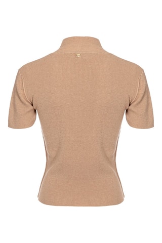 Top de lana y cachemir - Beige