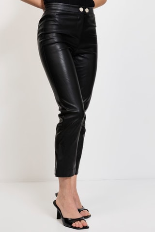 Pantalón 7/8 de tiro alto - Negro