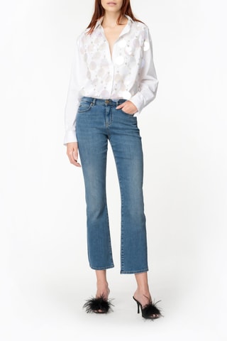 Vaquero bootcut 7/8 - Azul