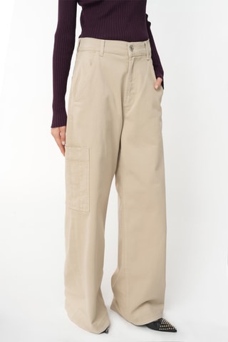 Pantalón cargo - Beige