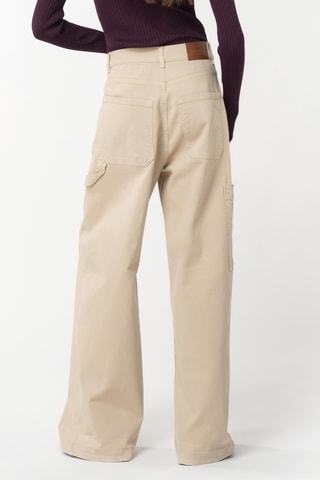 Pantalón cargo - Beige