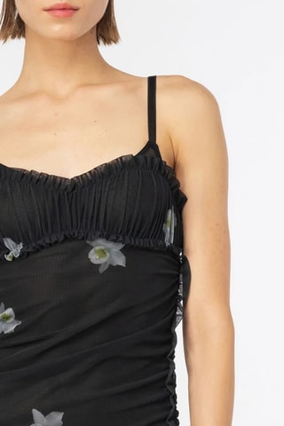 Vestido largo - Negro y gris