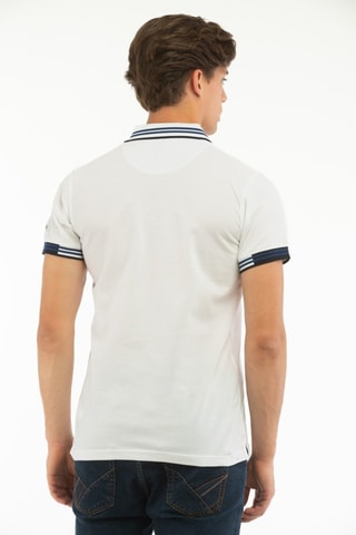 Polo - Harmont & Blaine Jeans - Blanc et bleu