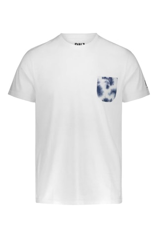 Camiseta - Blanco y azul