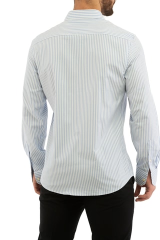 Camisa - Blanco y azul claro