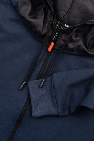 Sudadera con capucha - Negro y azul