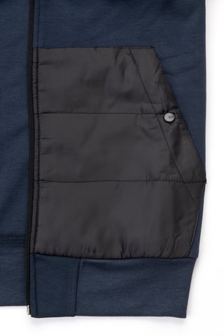 Sudadera con capucha - Negro y azul