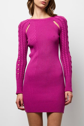 Vestido jersey - Fucsia
