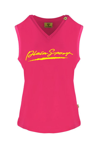 Camiseta de tirantes - Amarillo y rosa
