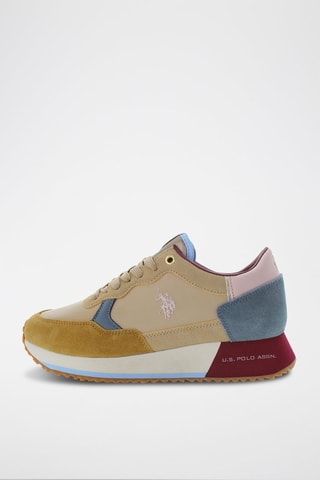 Zapatillas de piel Sacha - Blanco y beige