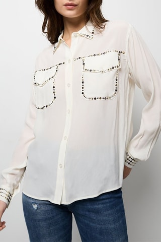 Camisa de seda - Crudo