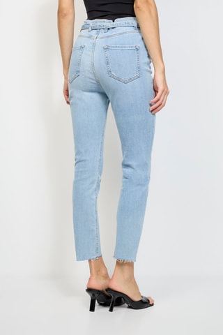 Vaquero skinny fit de tiro alto - Azul claro