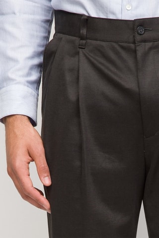 Pantalón recto - Emporio Armani - Antracita