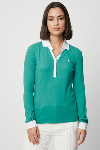 Polo - Harmont & Blaine - Blanco y verde