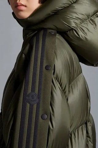 Anorak largo con capucha Moncler x Adidas Originals - Moncler - Negro y verde