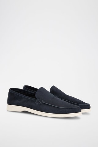 Mocasines de nobuk - Azul