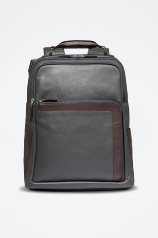 Mochila de piel - Gris