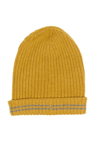Gorro de lana - Amarillo y gris