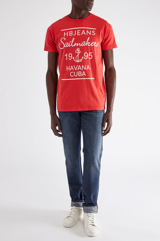 Camiseta - Harmont & Blaine Jeans - Rojo
