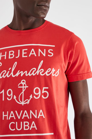 Camiseta - Harmont & Blaine Jeans - Rojo