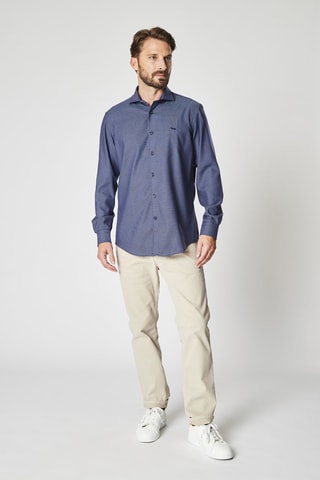 Camisa - Harmont & Blaine - Blanco y azul