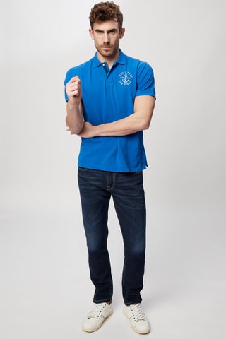 Polo - Harmont & Blaine Jeans - Blanco y azul