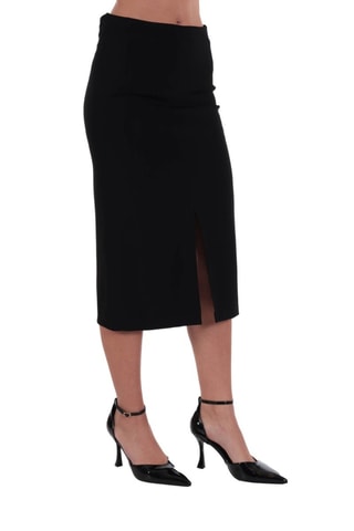 Falda recta - Negro