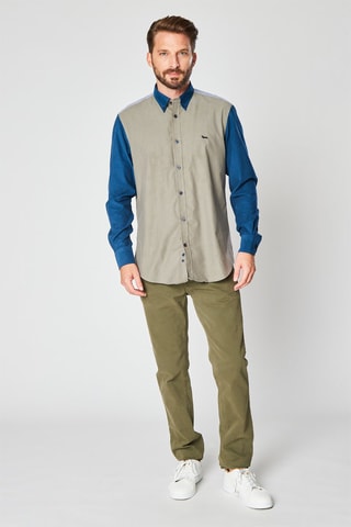 Camisa - Harmont & Blaine - Verde e índigo