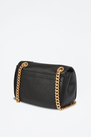 Bandolera de piel  -  Moschino - Negro